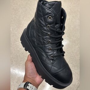 NWOB Chanel Combat Boots - Black (New This Season)